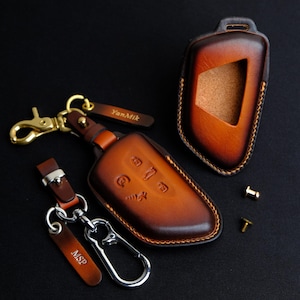 Volkswagen Passat Custom Key Case, Handmade Key Fob Cover For Jetta Atlas Cross Sport Taos ID.4 Virtus Teramont Touareg, Gift For Husband