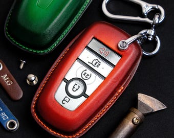 Lincoln Aviator Key Fob Cover, Leather Key Case for Lincoln Aviator Premiere Reserve Black Label..., Gift for Him