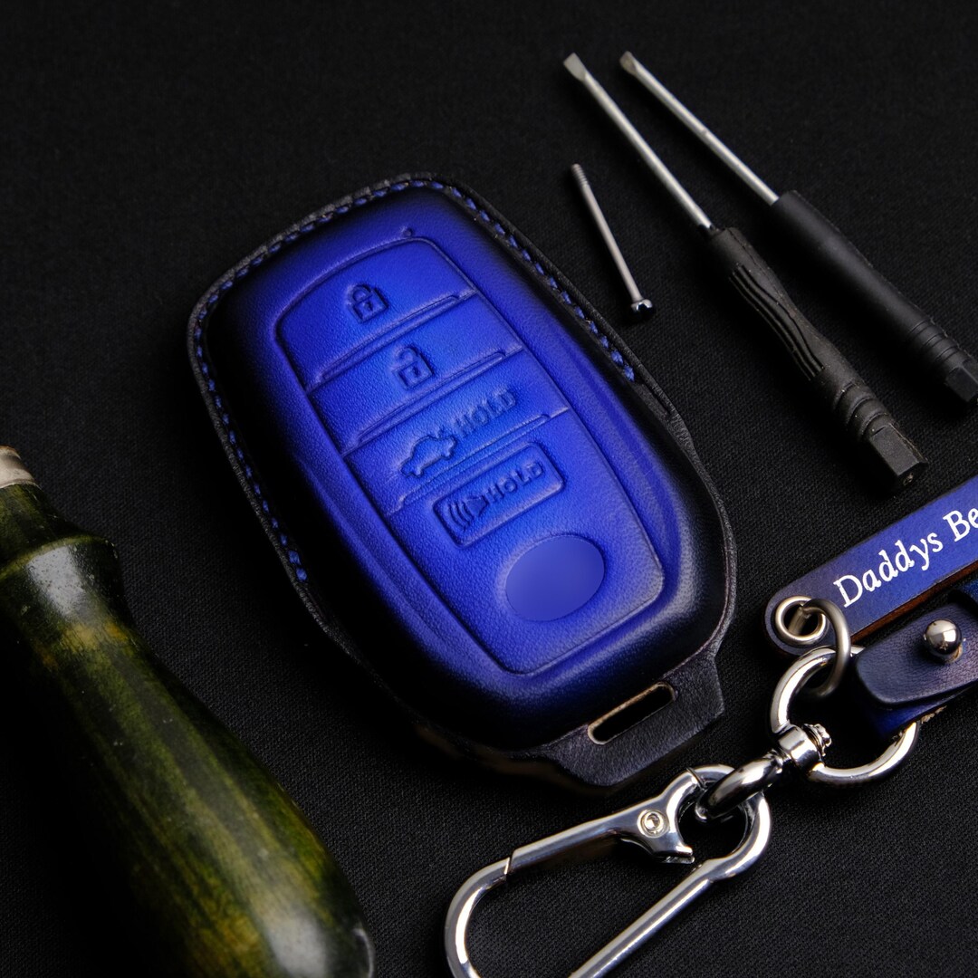 Handmade Leather Key Case for Toyota Corolla Cross, Custom Key Case for ...