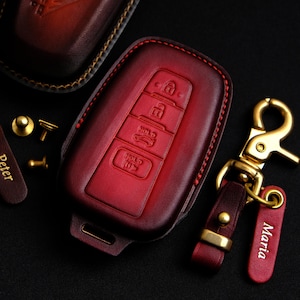 Toyota Avalon Key Fob Cover, Leather Protector Case For Toyota Avalon, Toyota Key Chain Accessory, Gift for Him Remote Holder Leather