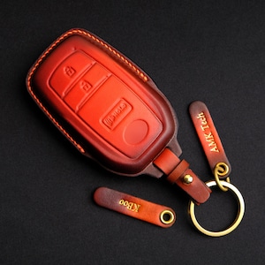 Toyota GR Corolla Key Fob Cover, Leather Key Case for Gr Yaris, Gr Corolla, Gr Sport... GR Accessories, Gift For Him,Birthday Gift