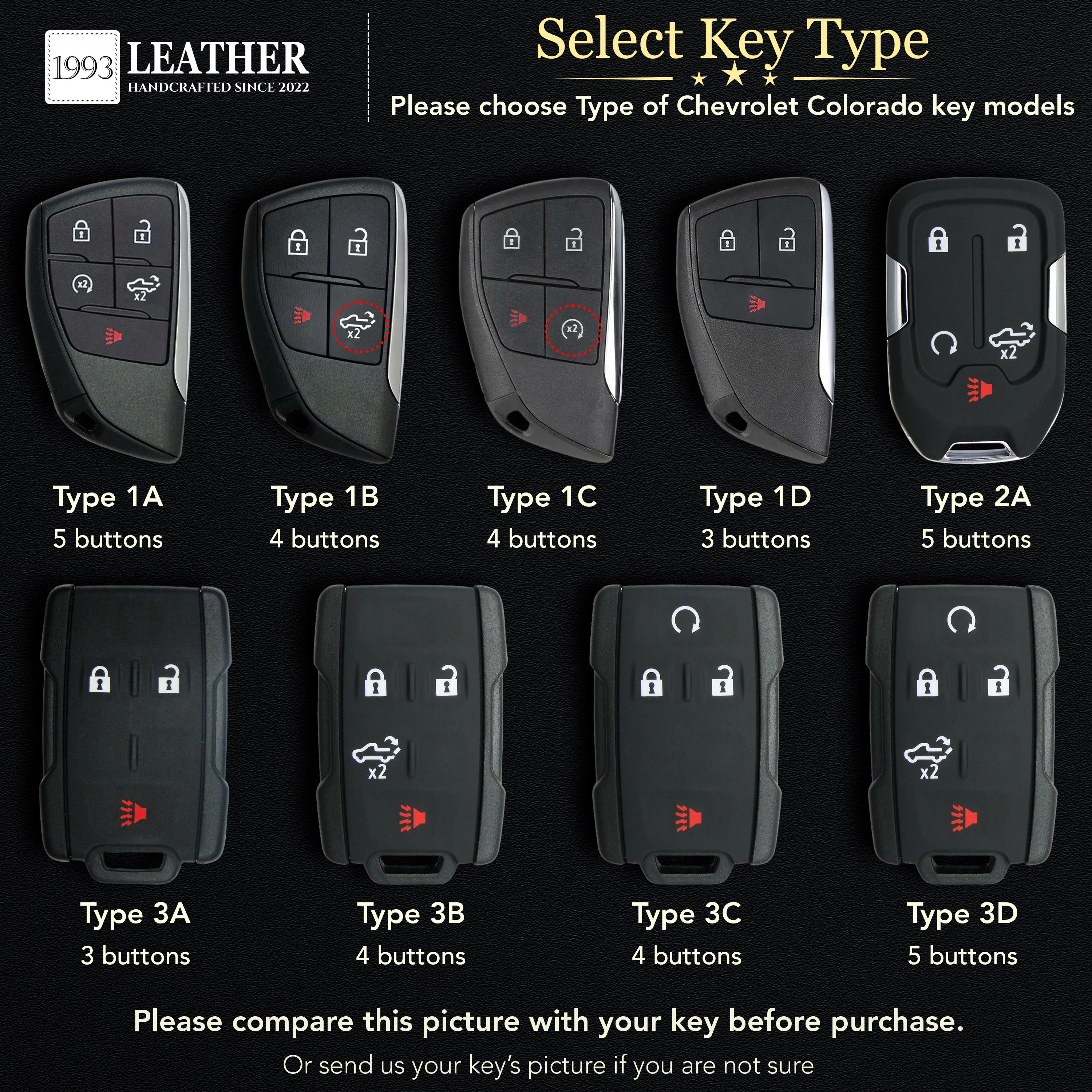 Colorado Key Shell Chevrolet Colorado Z71 Leather Key Fob Cover, Handmade Key Case Fits ...
