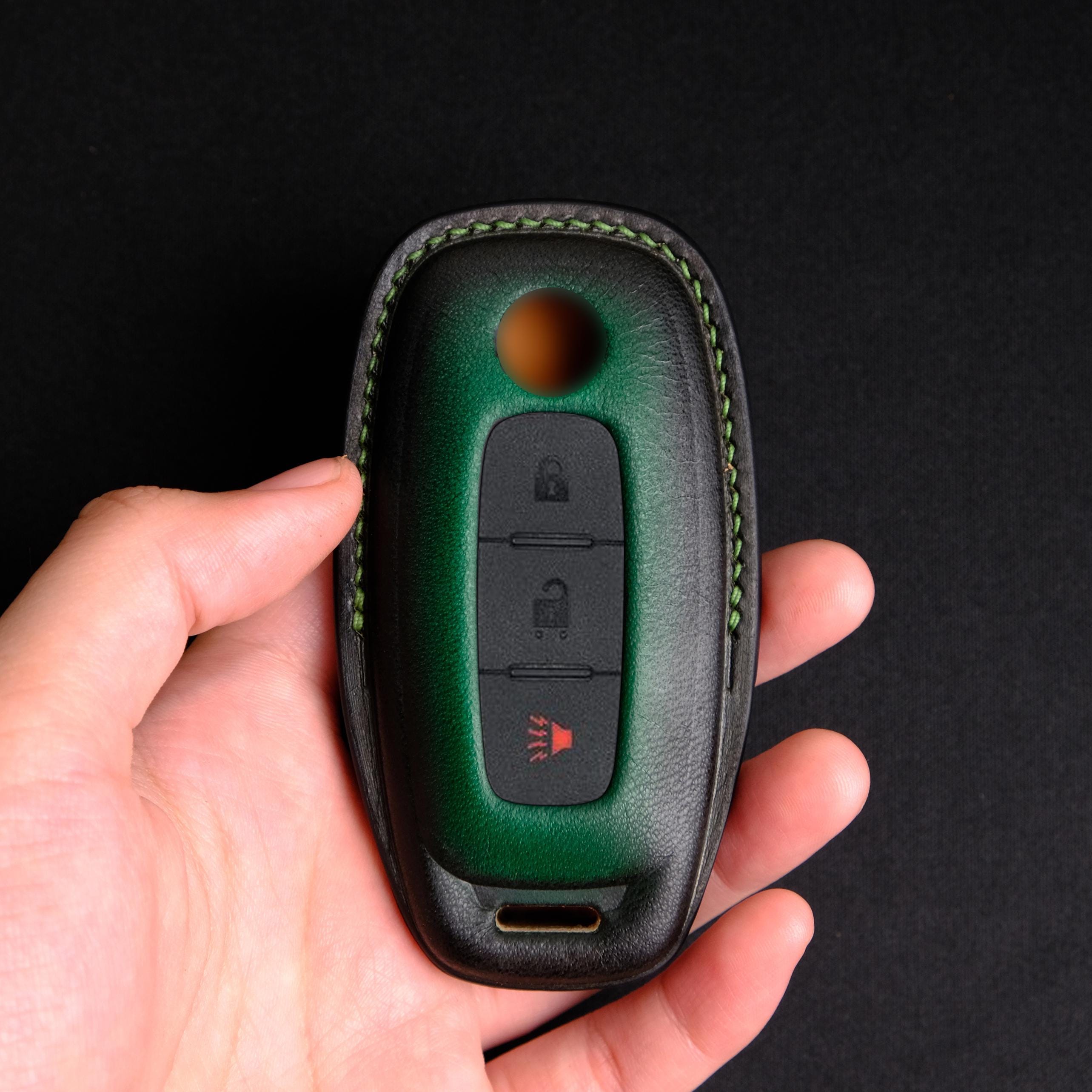 Nissan Kicks Key Fob Cover, Custom Leather Key Case for Nissan Kicks ...