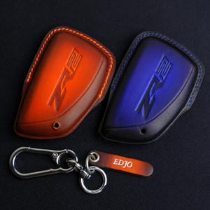 Chevrolet ZR2 Key Fob Cover, Customized Leather Key For Chevrolet Silverado, 1500 ZR2, Z71, Trailblazer, Colorado, Silverado Accessories