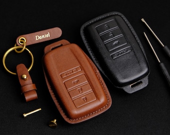 Custom Leather Key Case For Acura, Personalized Key Case For Acura Mdx Cdx Nsx Rdx Rlx Tlx Tlx-l, Acura Key Holder, Acura Accessory