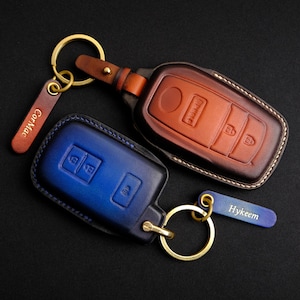 Custodia per chiave in pelle fatta a mano per Toyota Tacoma, cover per portachiavi Toyota Tacoma, accessorio per telecomando portachiavi Toyota, accessori Toyota