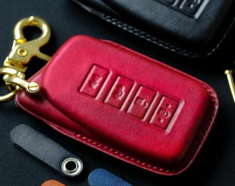 Customized Key Fob Cover For Lexus IS, Personalized Key Case, Lexus Keyless Remote Holder Keychain, Gift For Him