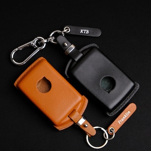 Funda de cuero para llavero Volvo S60, funda de llavero personalizada para Volvo, llavero personalizado Volvo, accesorios Volvo, regalo para él