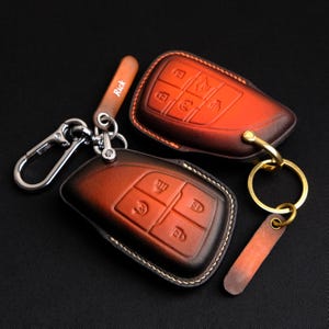 Handmade Key Case For GMC Sierra, Custom Leather Key Case For GMC Sierra, Gmc Key Chain Holder Accessories, Gmc Key Holder, Gift For Him