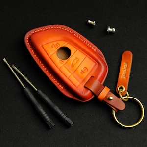 BMW F Series - 2 Key Fob Cover, Leather Key Case For BMW 2 3 4 5 6 7 Series, Custom Key Case For BMW, Bmw Accessories