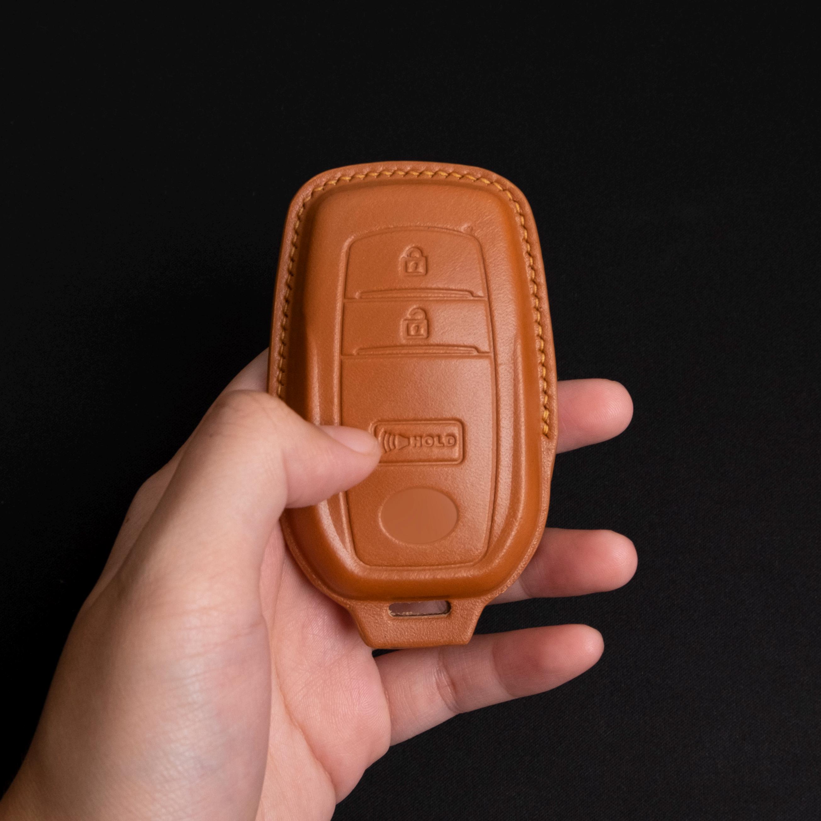 Handcarft Leather Key Case for Toyota Corolla Cross, Toyota Key Chain ...