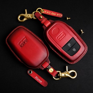 Toyota Corolla GR Key Fob Cover, Custom Leather Key Case, Toyota Key Holder, GR Keyring Accessories, Gift For New Car Owners, Birthday Gift