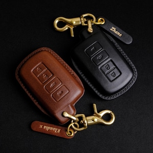 Toyota Avalon Leather Key Fob Cover, Custom Key Case for Avalon, Camry,... Toyota Keychain Accessory, Toyota Key Holder, Birthday Gift
