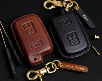 Handmade Key Case For Toyota 4Runner - Custom Leather Key Fob Cover for Toyota 4Runner - Toyota Accessories
