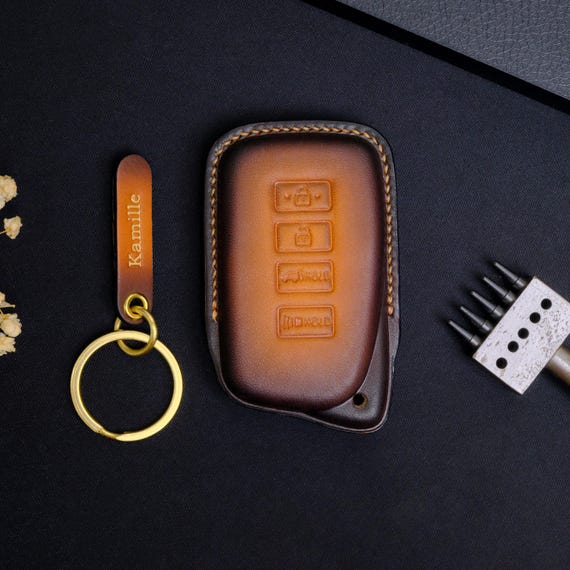 Lexus RX Key Fob Cover, Leather Key Case For Lexus RX 350 350h 450h+ 500h F SPORT Performance, Personalized Key Holder Gift, Gift For Him