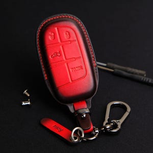 Cover For Challenger Charger Srt Dart Durango Srt Compass Grand Cherokee, Remote Holder Keychain keyless, Gift For Dad