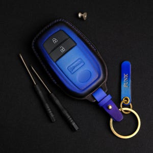 Leather Key Case For Toyota Corolla GR, Toyota Corolla GR Key Fob Cover, Gr Keychains, Birthday Gift