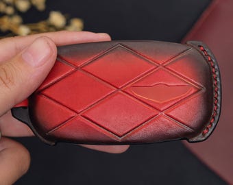 Genesis G80-sleutelhangercover, handgemaakte leren sleutelhoes past op G90, GV60, G70, auto-accessoires, aangepaste naam, gepersonaliseerde verjaardagscadeau voor haar