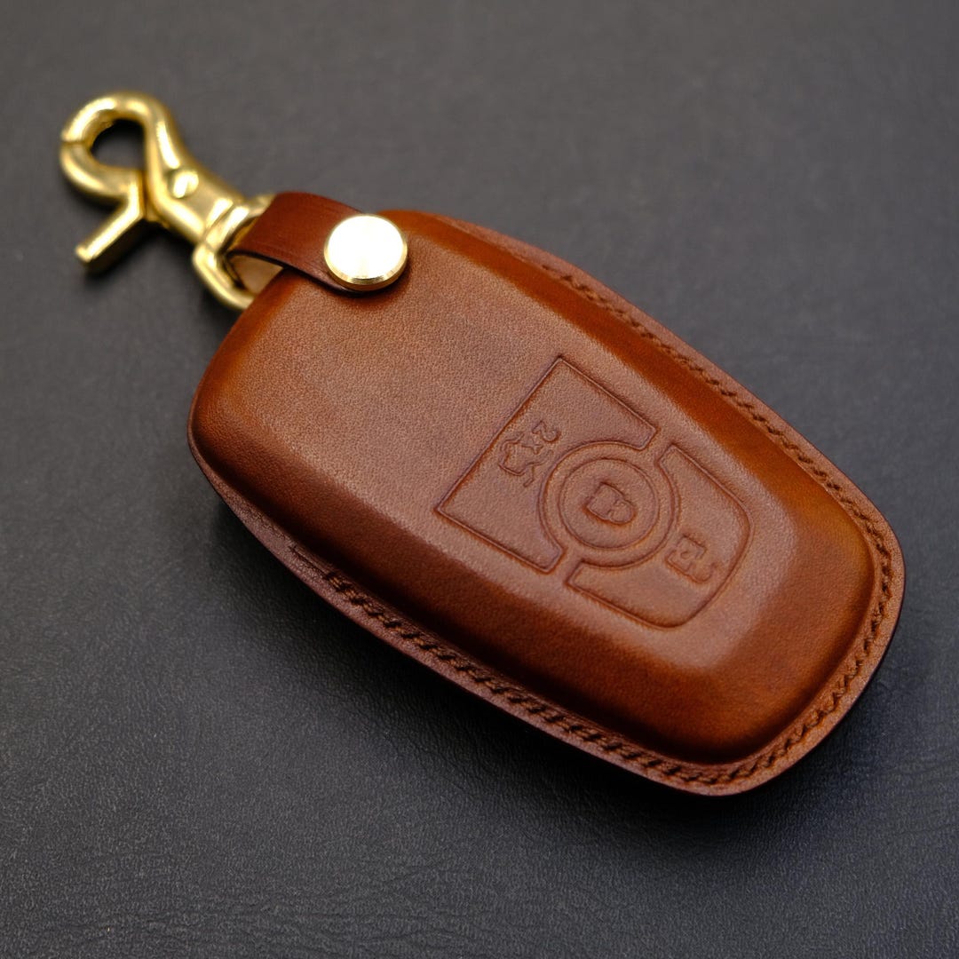 Ford Ranger Key Case, Custom Leather 3-button Key Case, Smart Key ...