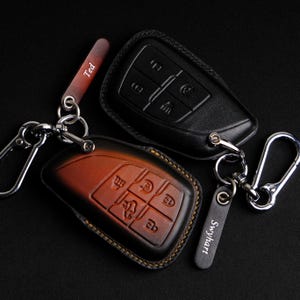 Handmade Key Fob Cover For Chevrolet Colorado Silverado, Custom Leather Key Case For Chevrolet, Chevrolet ZR2 Key Holder, Birthday Gift