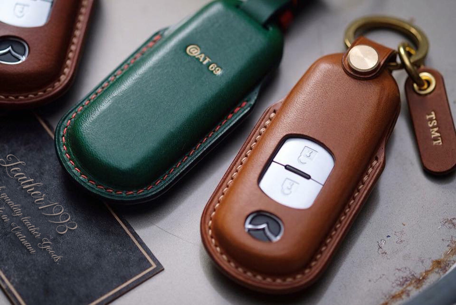 Mazda Key Fob Cover 2 Buttons Mazda Key Leather Car Key Fob Etsy