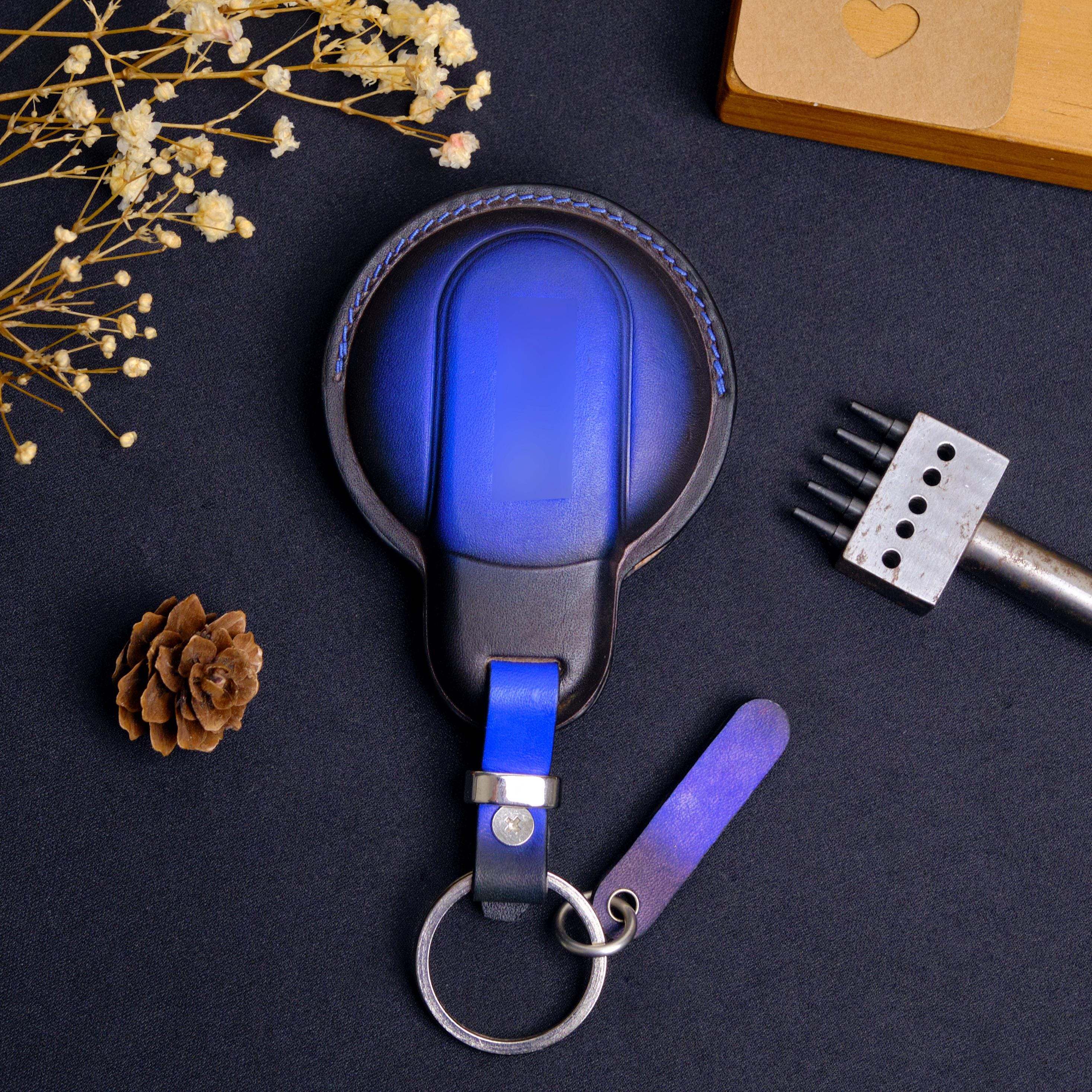 Handcrafted Leather Key Case for Mini, Custom Key Case Fits Mini Cooper ...