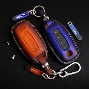 Nissan Rogue Key Fob Cover, Leather Key Case For Kicks, Maxima, Murano, Sentra, Titan, Pathfinder, Qashqai Altima, Nissan Rogue Accessories