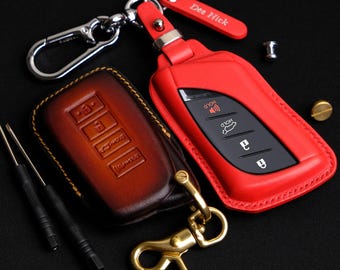 Lexus Is/es/gs/nx/rx Car Key Leather Fob, Japanese Shell Cordovan