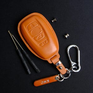 Toyota GR86 Key Case, Custom Leather Key Case For GR86 RX, Toyota GR86 Smart Key Holder, Toyota Accessories, Gift For Dad
