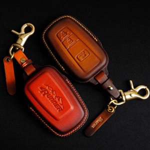 Leather Key Case For Toyota 4Runner Trd Pro Sr5 Premium Sport Limited, Toyota Key Holder & Accessories, 4Runner Key Pouch, Gift For Dad