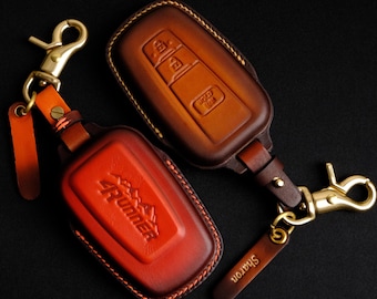 Leather Key Case For Toyota 4Runner Trd Pro Sr5 Premium Sport Limited, Toyota Key Holder & Accessories, 4Runner Key Pouch, Gift For Dad