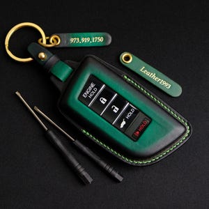 Acura MDX Leather Key Fob Cover, Handcraft Key Case For Acura Rdx zdx Tlx Ilx Rlx Tsx Nsx, Customized Key Case For Acura, Mother&#39;s Day Gift