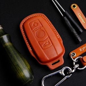 2004-2010 BMW 1, 3, 5, 6, 7, X, Z Series Key Fob Cover, BMW Fob Cover Key Chain Accessories, Car Key Case Fit for BMW,  Gift for Him Her