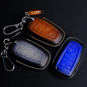Handcrafted Key Cover For Ford Explorer Focus Taurus Maverick Tremor ST RS, Keyless Remote Holder Keychain, Birthday Gift For Husband