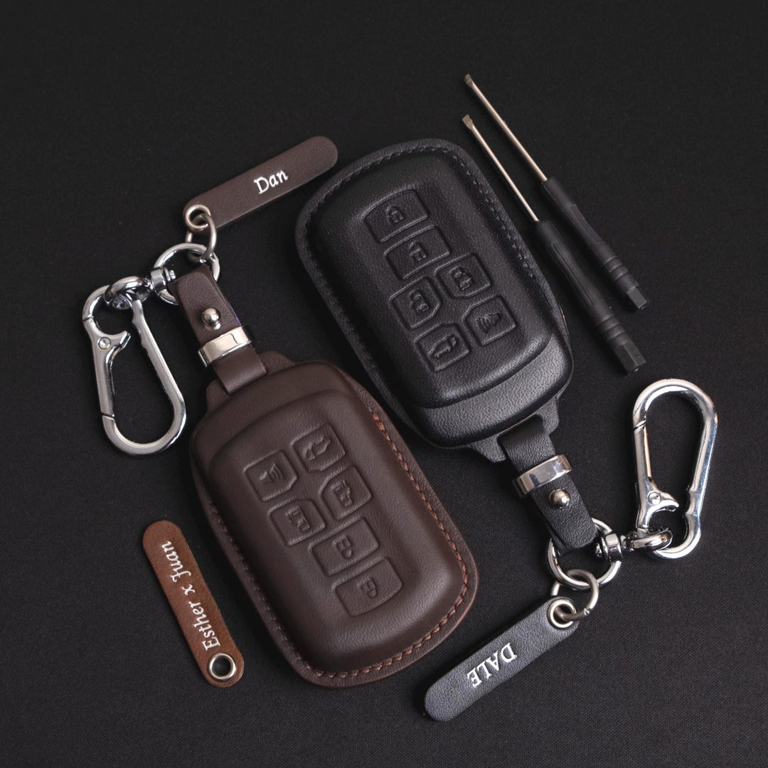 Toyota Sienna Leather Key Fob Cover, Custom Key Case for Sienna Xse Xle ...