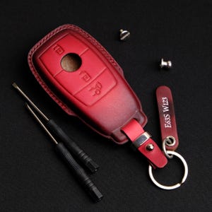 Personalized Key Fob Cover For Mercedes GLA-Class GLB-Class GlC-Class C-Class E-Class S-Class, Mercedes Keyless Entry Cover, Birthday Gift
