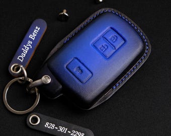 Toyota Tacoma Key Fob Cover, Leather Key Case For Tacoma SR5 SR TRD Pro Trailhunter... Toyota Accessory, Personalized Gift