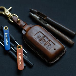 Mitsubishi Eclipse Cross Key Fob Cover, Custom Key Case For Mitsubishi, Mitsubishi Keyless Remote Holder Keychain