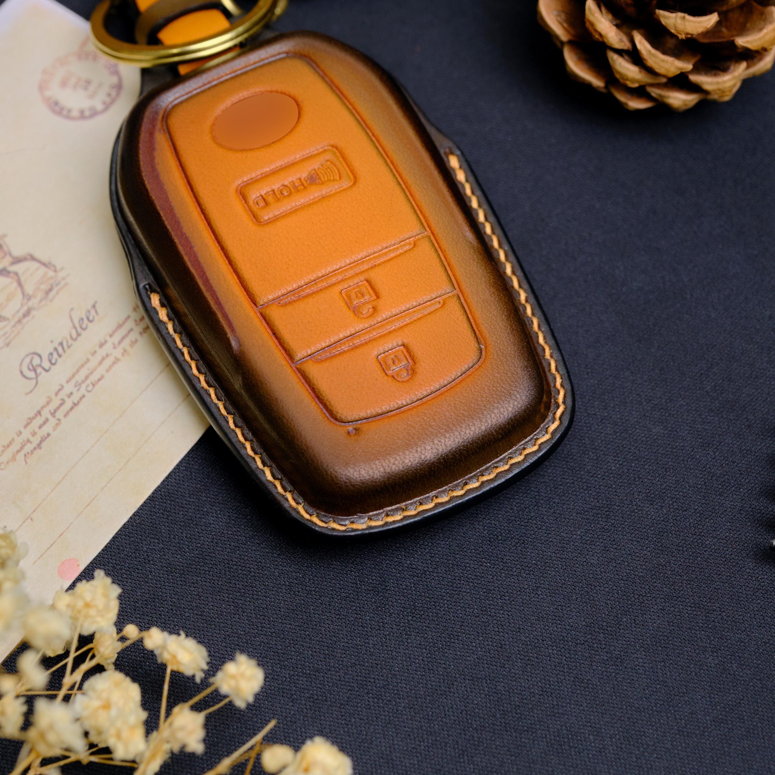 Toyota 4runner TRD Pro Leather Key Fob Cover, Handcraft Key Case for ...
