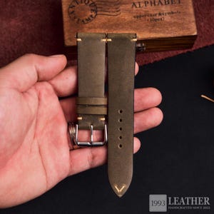 Custom Leather Watch Band, Custom all size 22mm 20mm 19mm 18mm, Handmade Watch Strap, Choice of Width, Gift For Dad