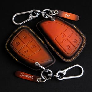 Personalized Key Case For GMC Sierra, Handcraft Leather Key Case For GMC Canyon Sierra, Gmc Accessories, Personalized Gift