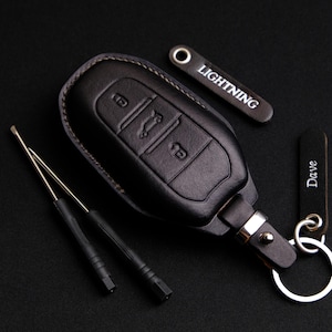 Handcraft leather Key Case For Peugeot 408 4008 3008 5008 308 301 508 2008 Fit Citroen,  Peugeot Keychain Keyless Keyring, Gift for Him