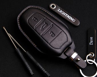 Handcraft leather Key Case For Peugeot 408 4008 3008 5008 308 301 508 2008 Fit Citroen,  Peugeot Keychain Keyless Keyring, Gift for Him