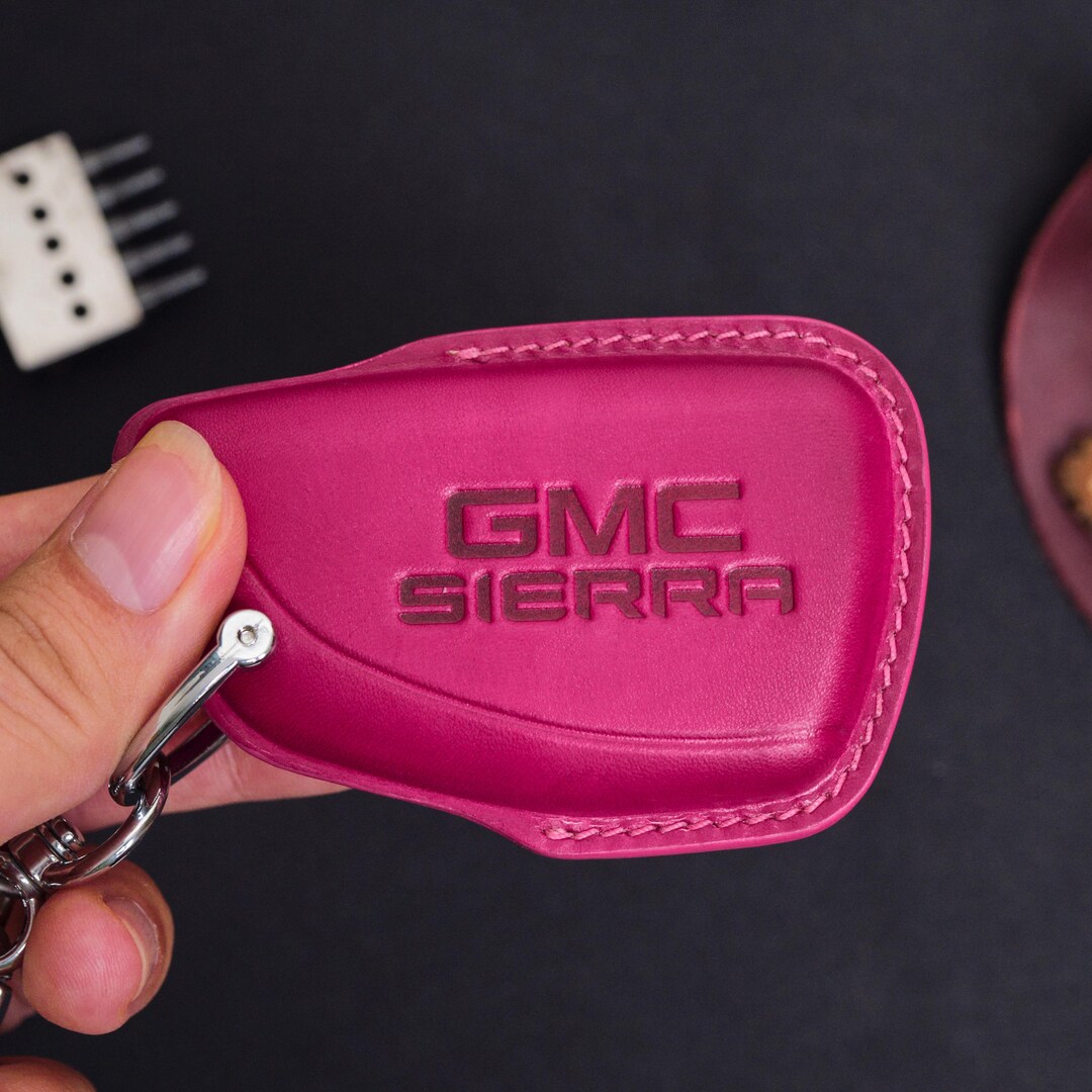 Cover for GMC Sierra Key Case, Handmade Leather Key Fob Cover Fits GMC ...