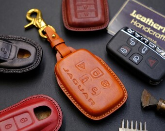 Cadtealir absortive Baby Calfskin Genuine Leather Key fob Cover case Holder for Jaguar xf xj xjl xe f-pace Cadtealir absortive Baby Calfskin Genuine Leather Key fob Cover case Holder for Jaguar xf xj xjl xe f-pace