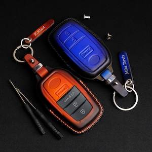 Custodia per chiave in pelle personalizzata per Toyota Tacoma, cover per portachiavi Toyota Tacoma, accessorio per portachiavi Toyota, regalo personalizzato