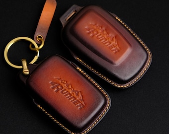 Toyota 4Runner Leather Key Case, Personalized Key Fob Cover For 4Runner Trd Pro Sr5 Premium Sport Limited, Birthday Gift For Mom