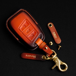 Volkswagen Passat Leather Key Case, Custom Key Fob Cover For Atlas, Tiguan, Jetta, Touareg, Golf, Volkswagen Accessories, Mother&#39;s Day Gift