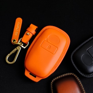 Toyota Yaris Cross Key Fob Cover, Leather Key Case, Toyota Keyless Remote Holder & Keychain, Toyota Accessories, Gift For New Car Owners