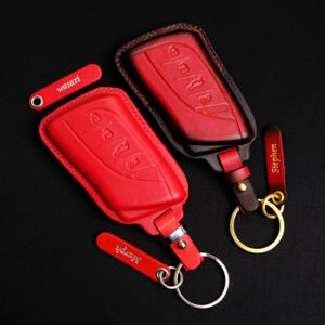 Lexus ES Leather Key Fob Cover ES250 ES350 ES300H ES350H, Lexus Keyless Remote Holder Keychain, Lexus Key Holder, Gift For Him & Dad